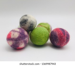 Wool Felted Balls, Dryer Balls, Wet Felting