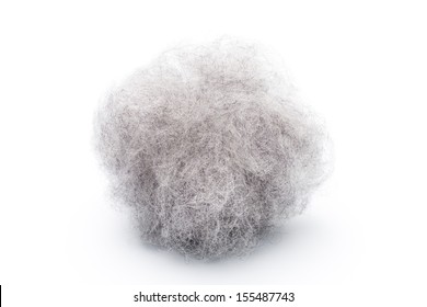 Wool isolated on the white background.