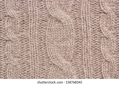 Wool knit fabric texture