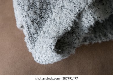 Wool Knit Textile Texture Background