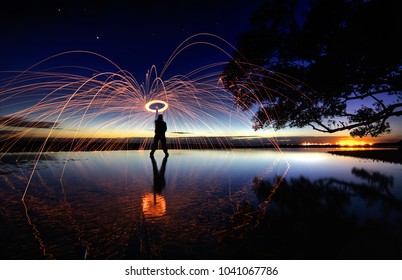 Wool Spin Long Exposure Photography - Powered by Shutterstock