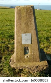 Woolacombe, Devon, UK - 26th October 2019: A Memorial Plaque To North Devon's WW2 Resistance Army That Would Have Fought A German Invasion. 