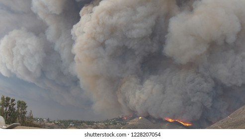 Woolsey Fire 2018 In Malibu California