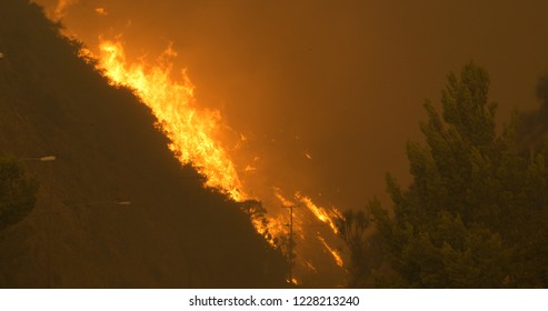 Woolsey Fire 2018 In Malibu California