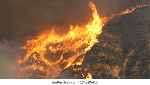 Woolsey Fire In Malibu Off Kanan Road