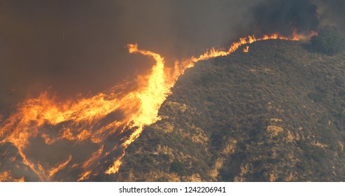 Woolsey Fire In Malibu Off Kanan Road