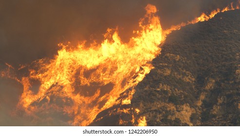 Woolsey Fire In Malibu Off Kanan Road