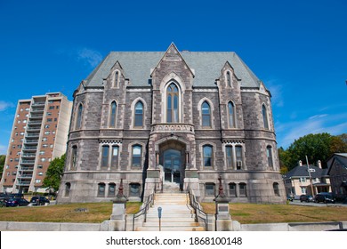 Worcester County Courthouse and Registry of Deeds at 82 Elm Street in downtown Fitchburg, Massachusetts MA, USA. 