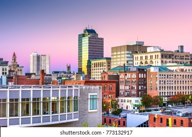 Worcester, Massachusetts, USA downtown city skyline.