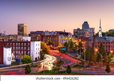 Worcester, Massachusetts, USA downtown skyline. - Shutterstock ID 496426282
