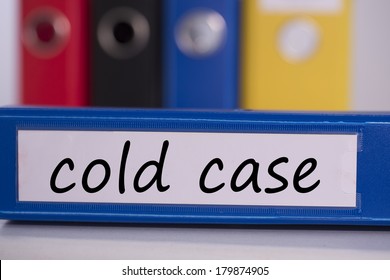 The Word Cold Case On Blue Business Binder