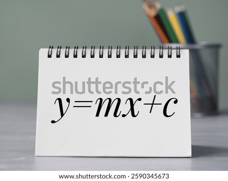 word concept with a background. math equation 