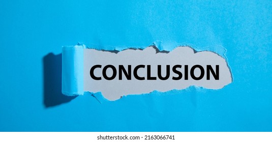 Word Conclusion On Torn Paper Business Stock Photo 2163066741 ...