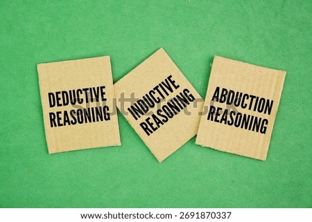 Word Deductive, inductive, and abductive reasoning are three different ways to form conclusions. Inductive reasoning, or induction, is making an inference based on an observation, and often an observa
