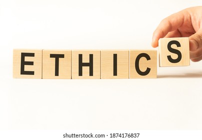 Word ethics made with wood building blocks, stock image - Shutterstock ID 1874176837