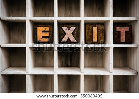 Similar – exit Playing Unemployment