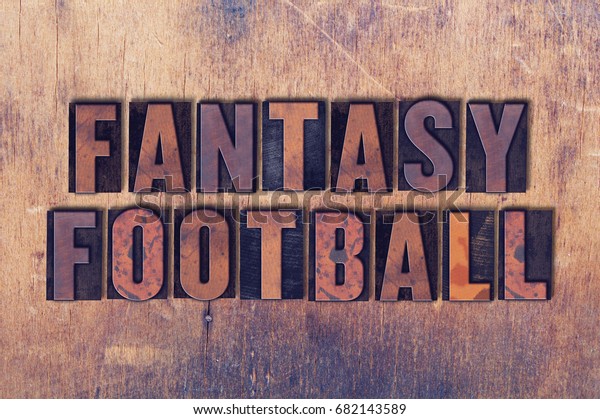 Word Fantasy Football Concept Theme Written Stock Photo 682143589 ...