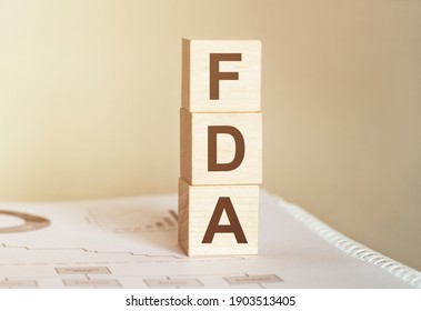 Word FDA Made With Wood Building Blocks