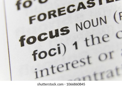 The Word Focus Close Up