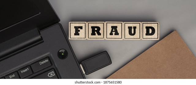 Word Fraud Made Wooden Cubes Conceptual Stock Photo (edit Now) 1875651580