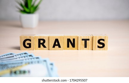 the word of GRANTS on building blocks concept.