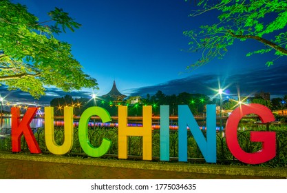 Word KUCHING At Waterfornt Kuching City