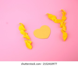 Word LOVE Made Out Of Sunflower, Flat Lay.  Love Concept , 