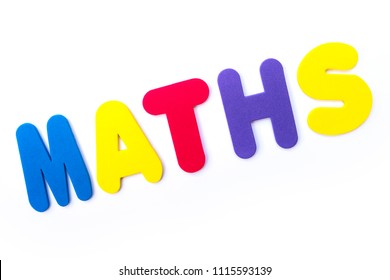 Word Maths Spelt Multicoloured Letters Stock Photo (Edit Now ...