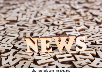 Word News Wooden Letters Standing On Stock Photo 563033809 | Shutterstock