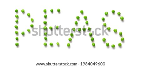 Similar – Image, Stock Photo A plate of peas Vegetable