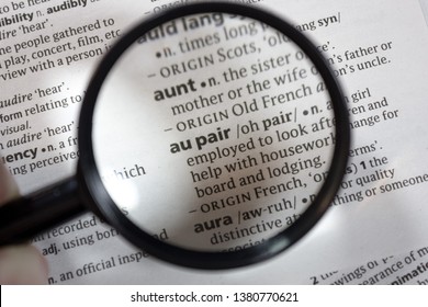 The Word Of Phrase - Au Pair - In A Dictionary.