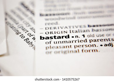 Word Phrase Bastard Dictionary Stock Photo Edit Now