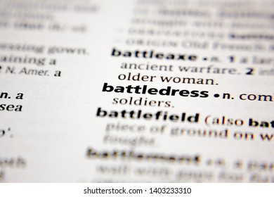 Word Or Phrase Battledress In A Dictionary.