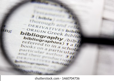 Word Or Phrase Bibliography In A Dictionary