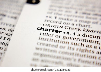 Word Or Phrase Charter In A Dictionary.