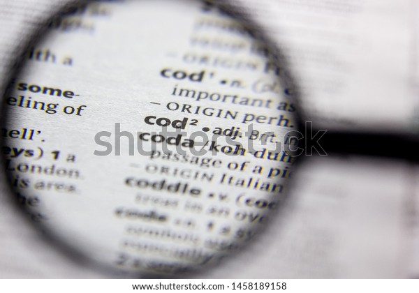 Word Phrase Cod Dictionary Stock Photo Edit Now 1458189158
