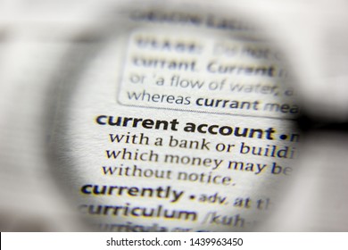 The Word Or Phrase Current Account In A Dictionary