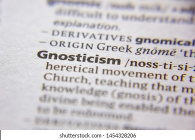 Word Or Phrase Gnosticism In A Dictionary