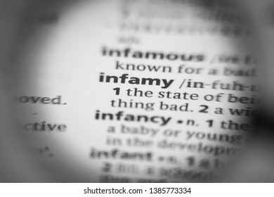 Word Phrase Infamy Dictionary Stock Photo 1385773334 | Shutterstock