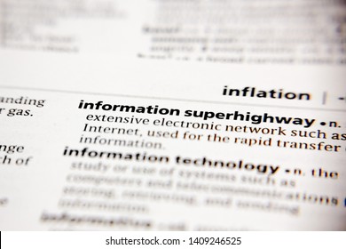 Word or phrase information superhighway in a dictionary.