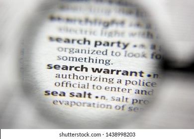 The Word Or Phrase Search Warrant In A Dictionary