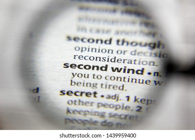 The Word Or Phrase Second Wind In A Dictionary