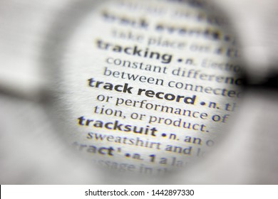 The Word Or Phrase Track Record In A Dictionary