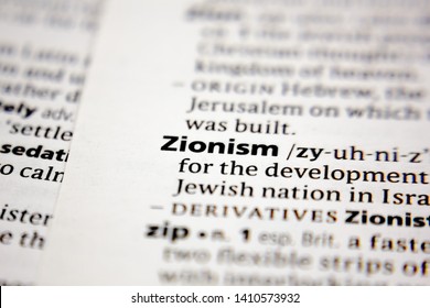 Word Or Phrase Zionism In A Dictionary.
