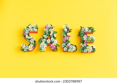 word SALE on yellow background. summer sale concept - Powered by Shutterstock