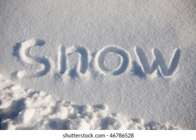 Word Snow Written Snow Stock Photo 255231598 | Shutterstock