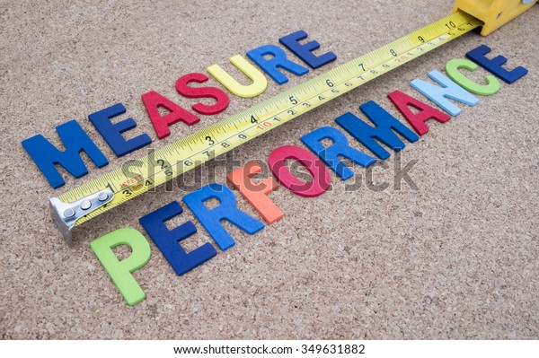 Word Spelling Measure Performance Measuring Tape Stock Photo (Edit Now ...