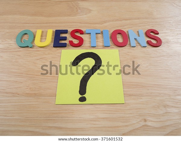 Word Spelling Questions Question Mark Wood Stock Photo 371601532 ...