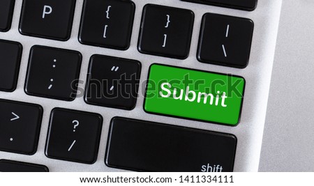 Word Submit on green button of computer keypad