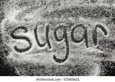 Word Sugar Written Into Pile White Stock Photo 575605621 | Shutterstock